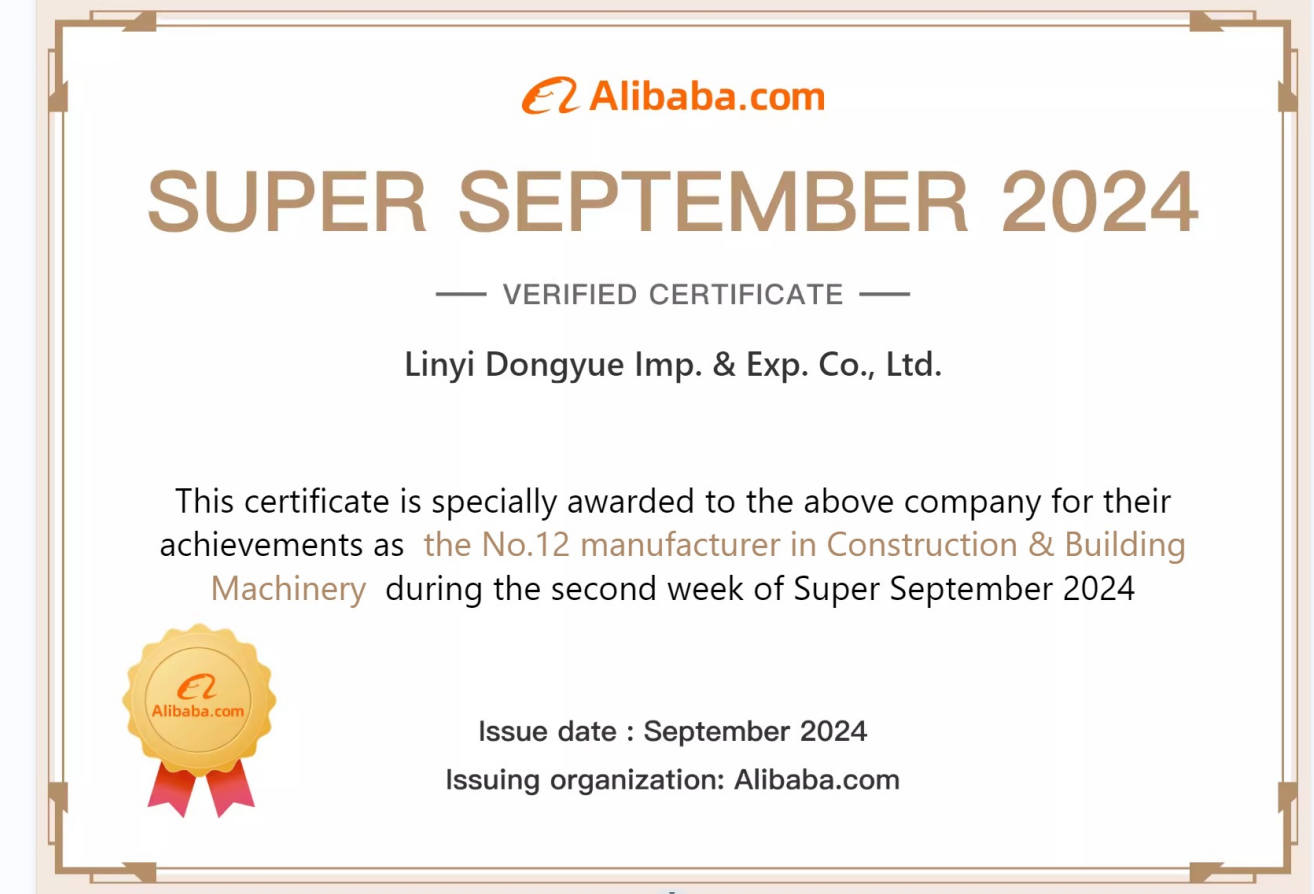 Dongyue #1 Brick Machine Seller on Alibaba.com in H1 2026
